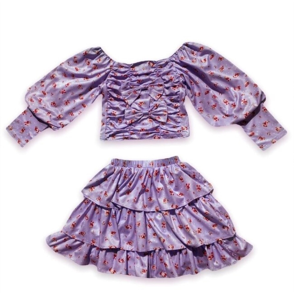 Lola + The Boys Hamptons Floral Silky Set